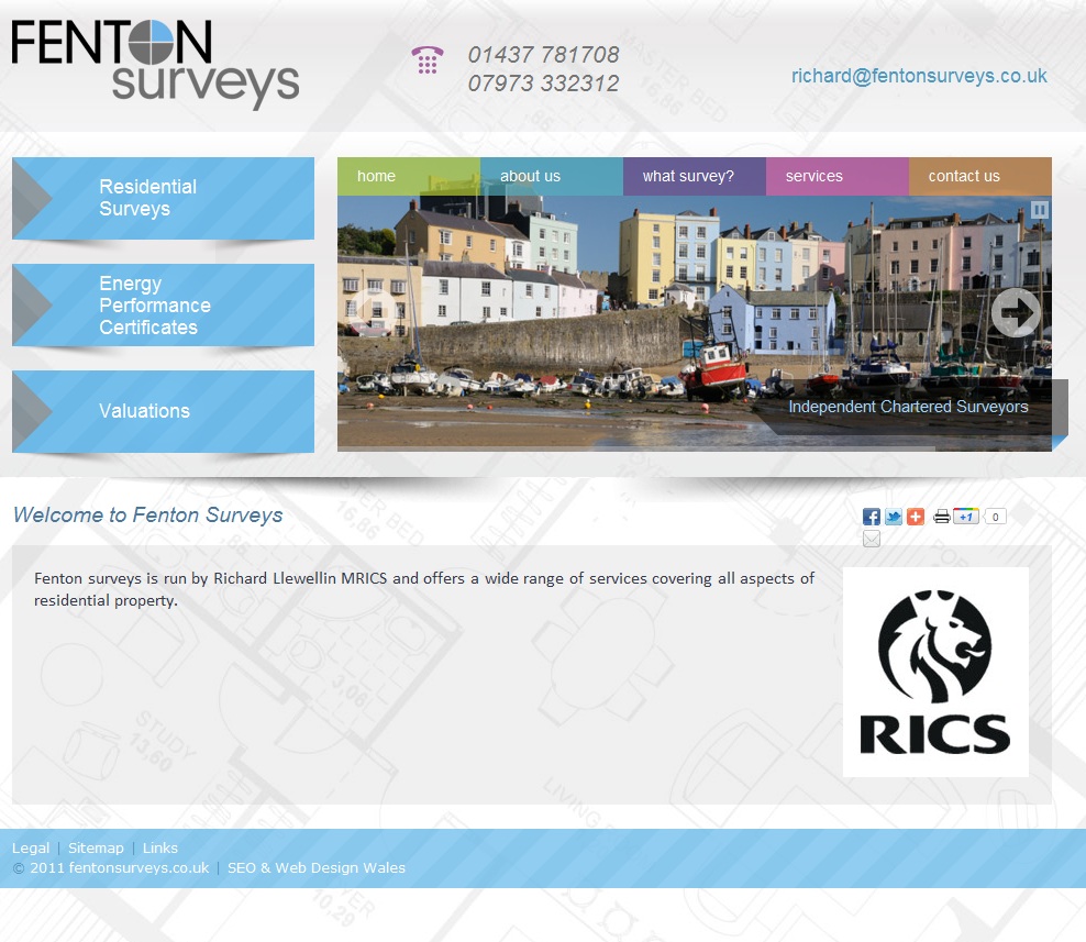 http://fentonsurveys.co.uk/ - Web Site for Surveys in Pembrokeshire